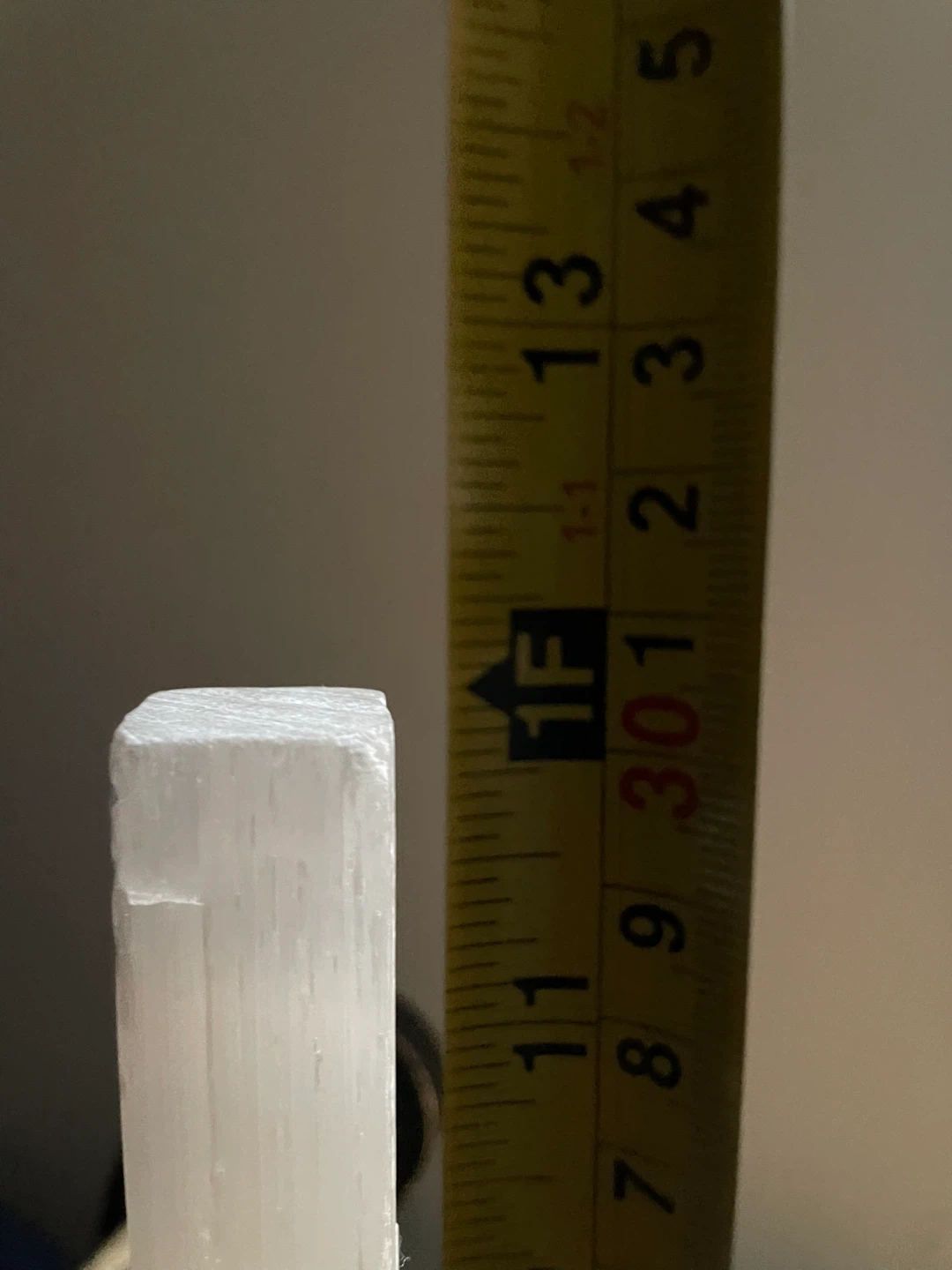 Selenite Crystal Lamp with Black Base - photo 5