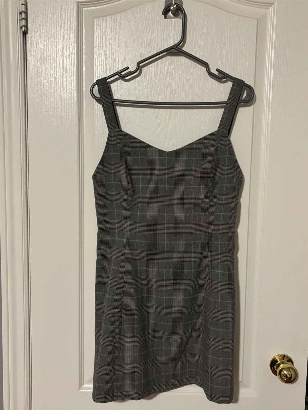 Grey Plaid Mini Dress - photo 2