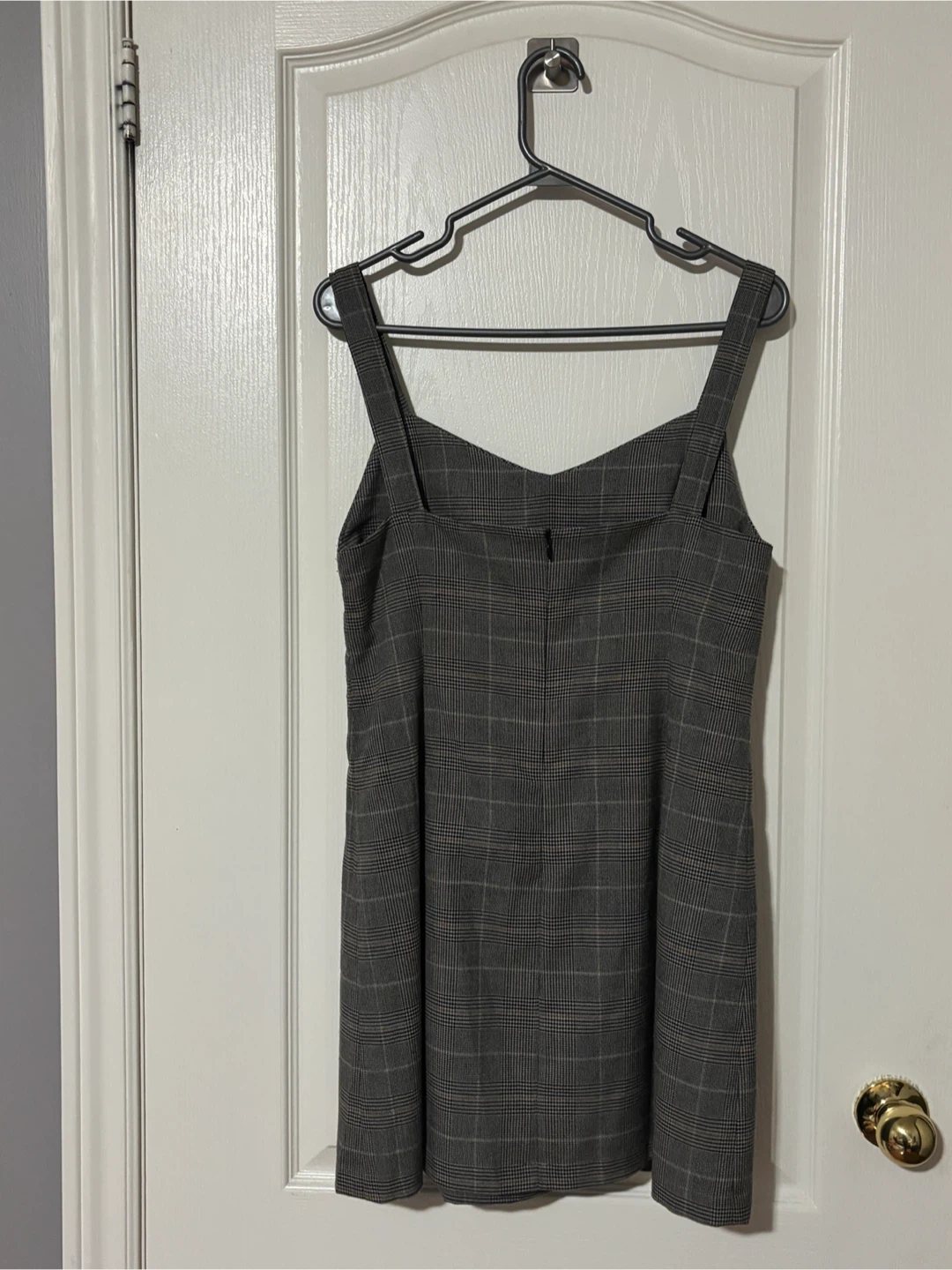 Grey Plaid Mini Dress - photo 3
