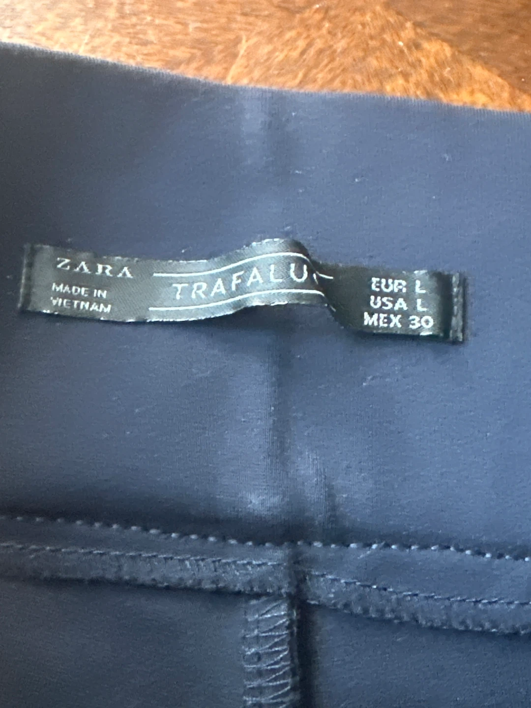 Zara Trafaluc Navy Blue Pants - Size L - photo 2