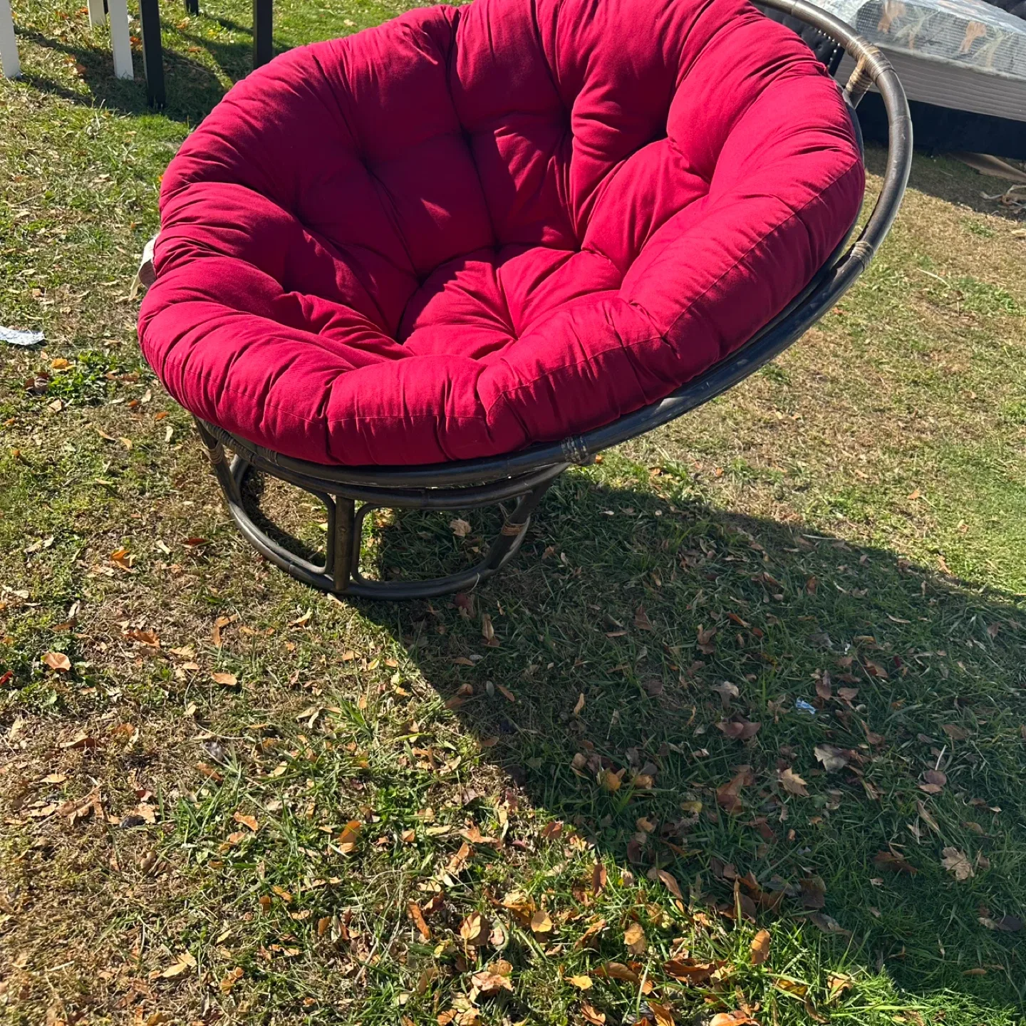 Ratan  Chair with Red Cushion image indicator(3)