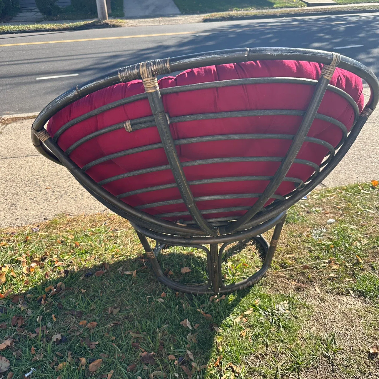 Ratan  Chair with Red Cushion image indicator(5)