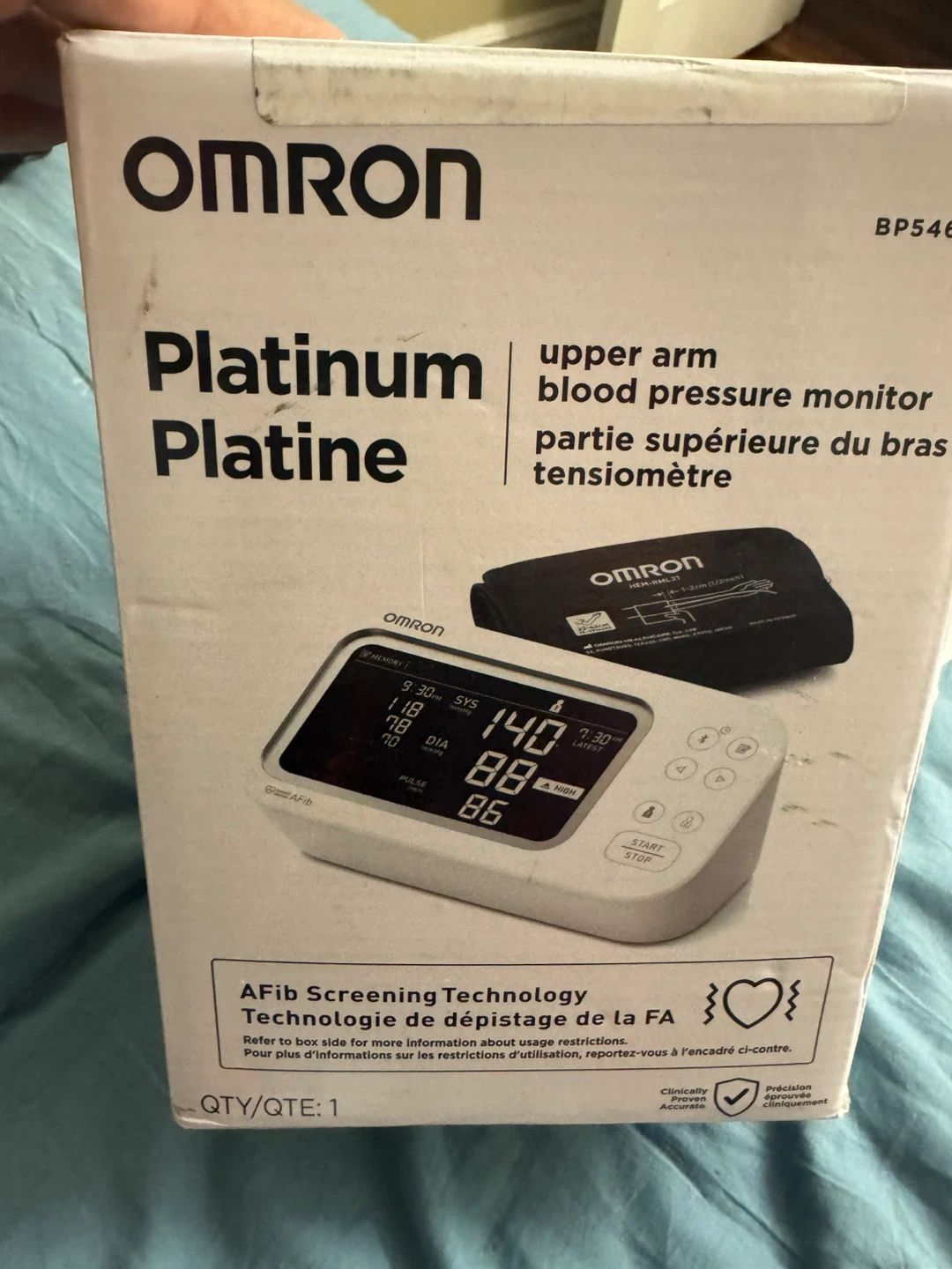 Omron Platinum Upper Arm Blood Pressure Monitor - photo 2