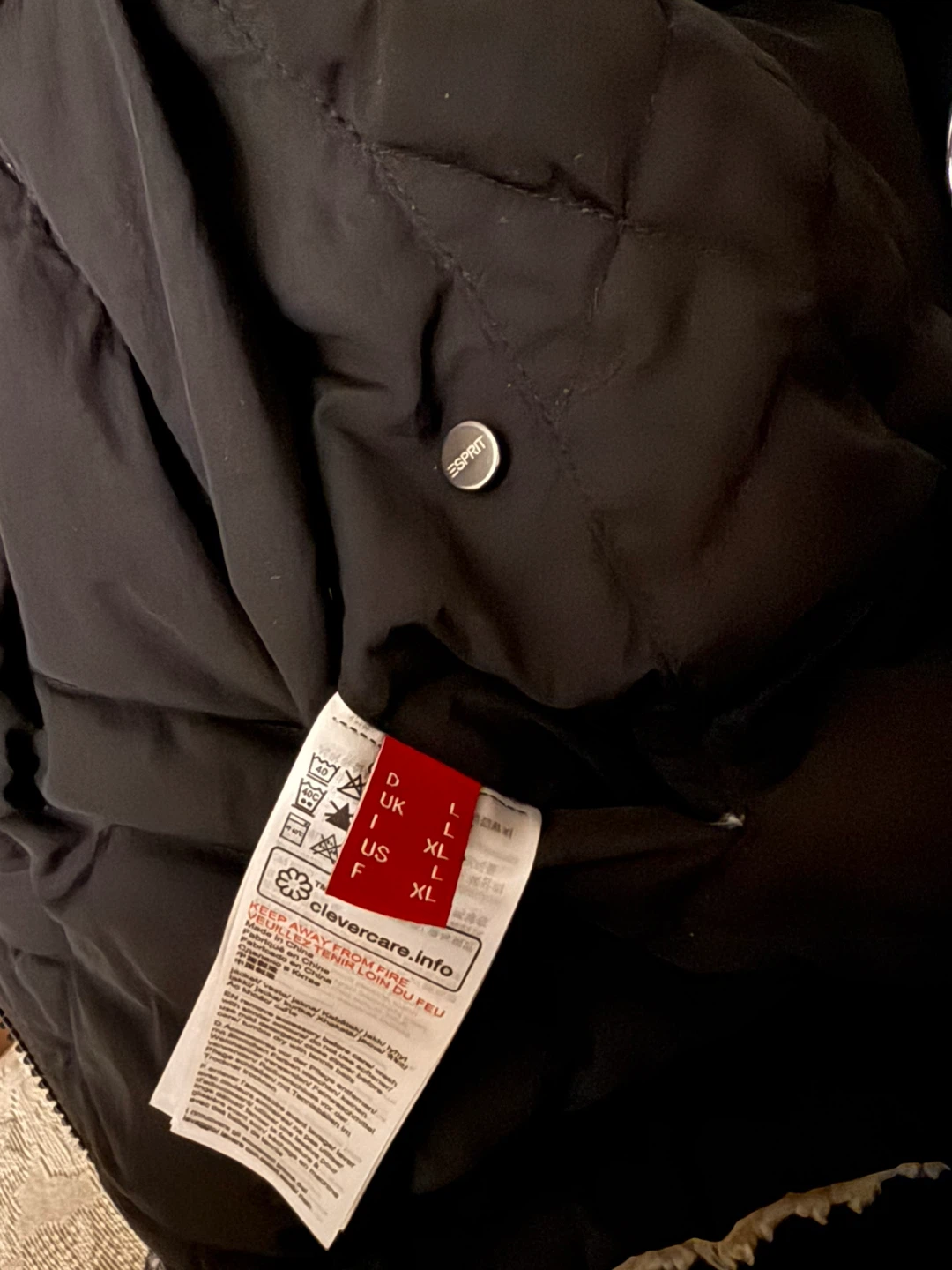 Esprit New York Black Quilted Jacket - Size L - photo 5