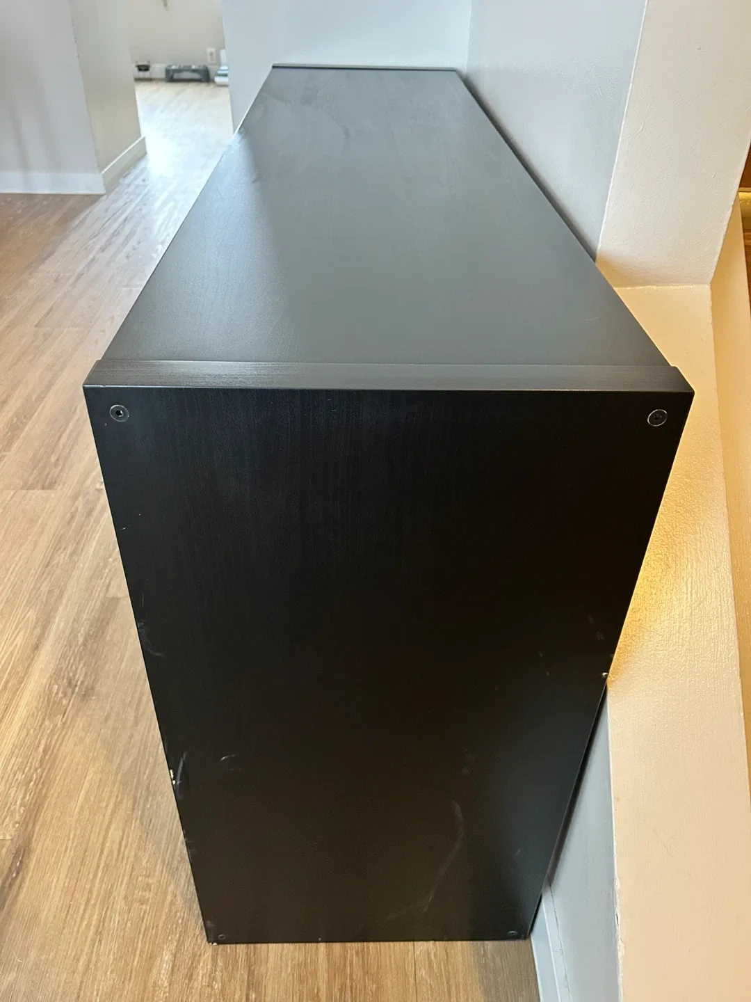 Black Storage Shelf with Drawers image indicator(4)