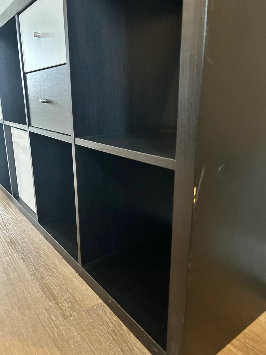 Black Storage Shelf with Drawers image indicator(5)