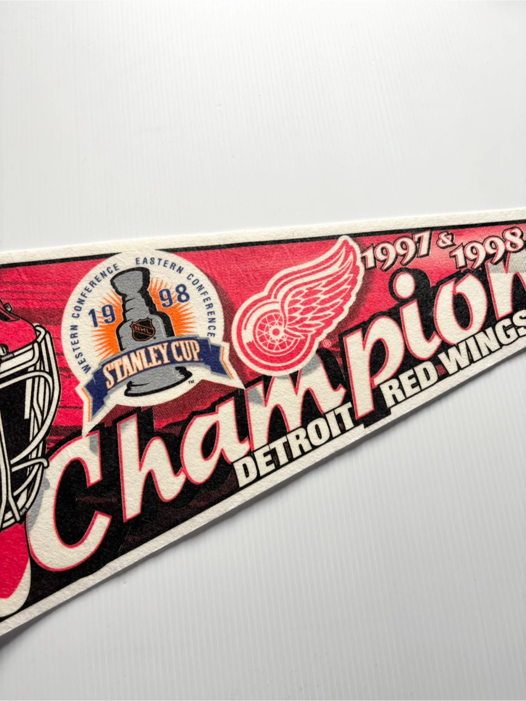 Vintage Detroit Red Wings NHL pennant - photo 3
