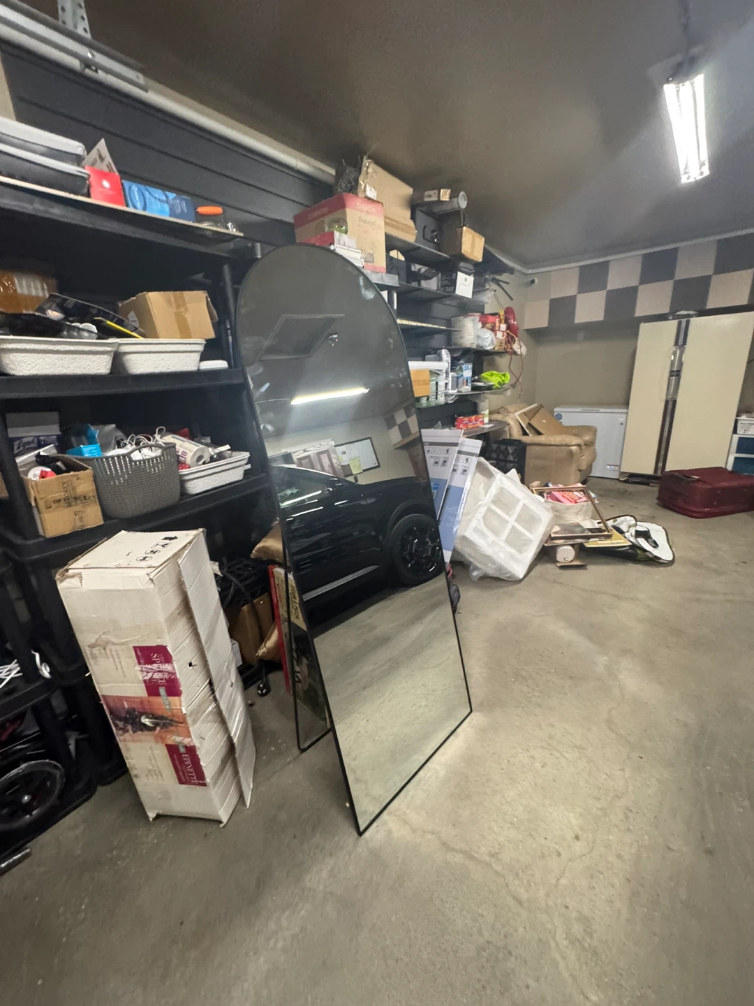 Arch Full Length Mirror - Black Frame - photo 3