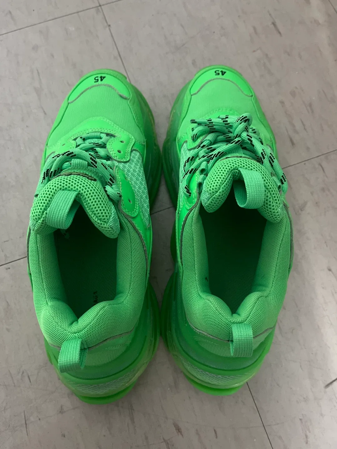 Balenciaga Triple S Neon Green Size 45 image indicator(6)