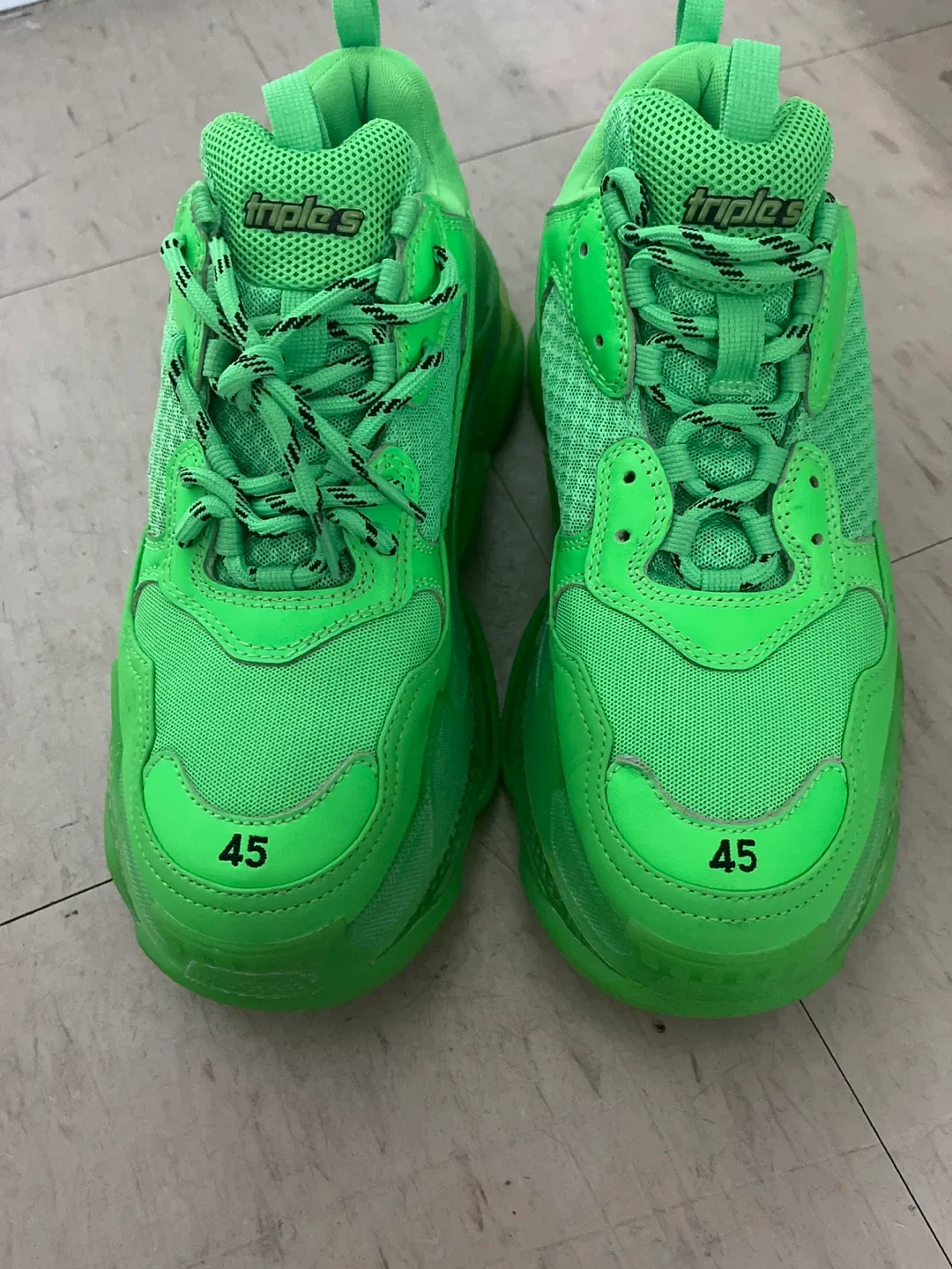 Balenciaga Triple S Neon Green Size 45 image indicator(7)