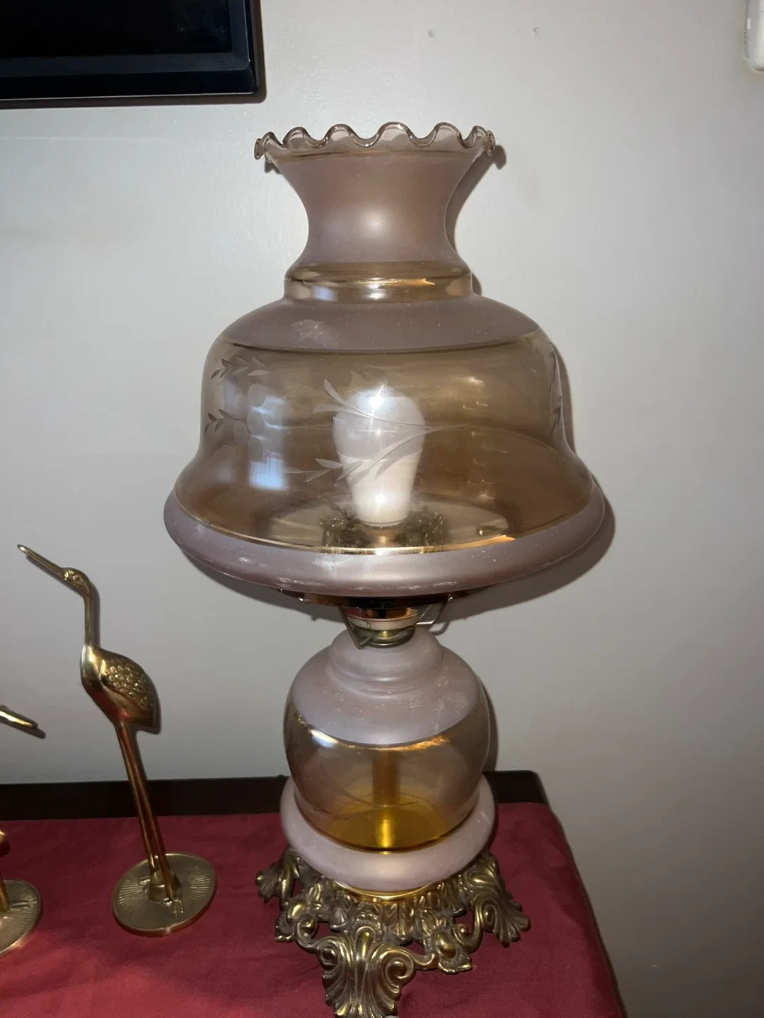 Vintage Hurricane Table Lamp 🥕 image indicator(3)