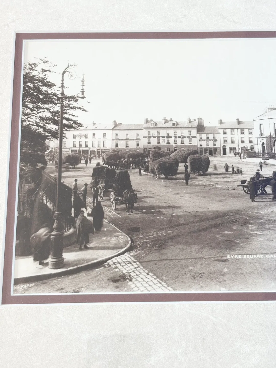 Vintage framed eyre square Galway Ireland photograph image indicator(3)