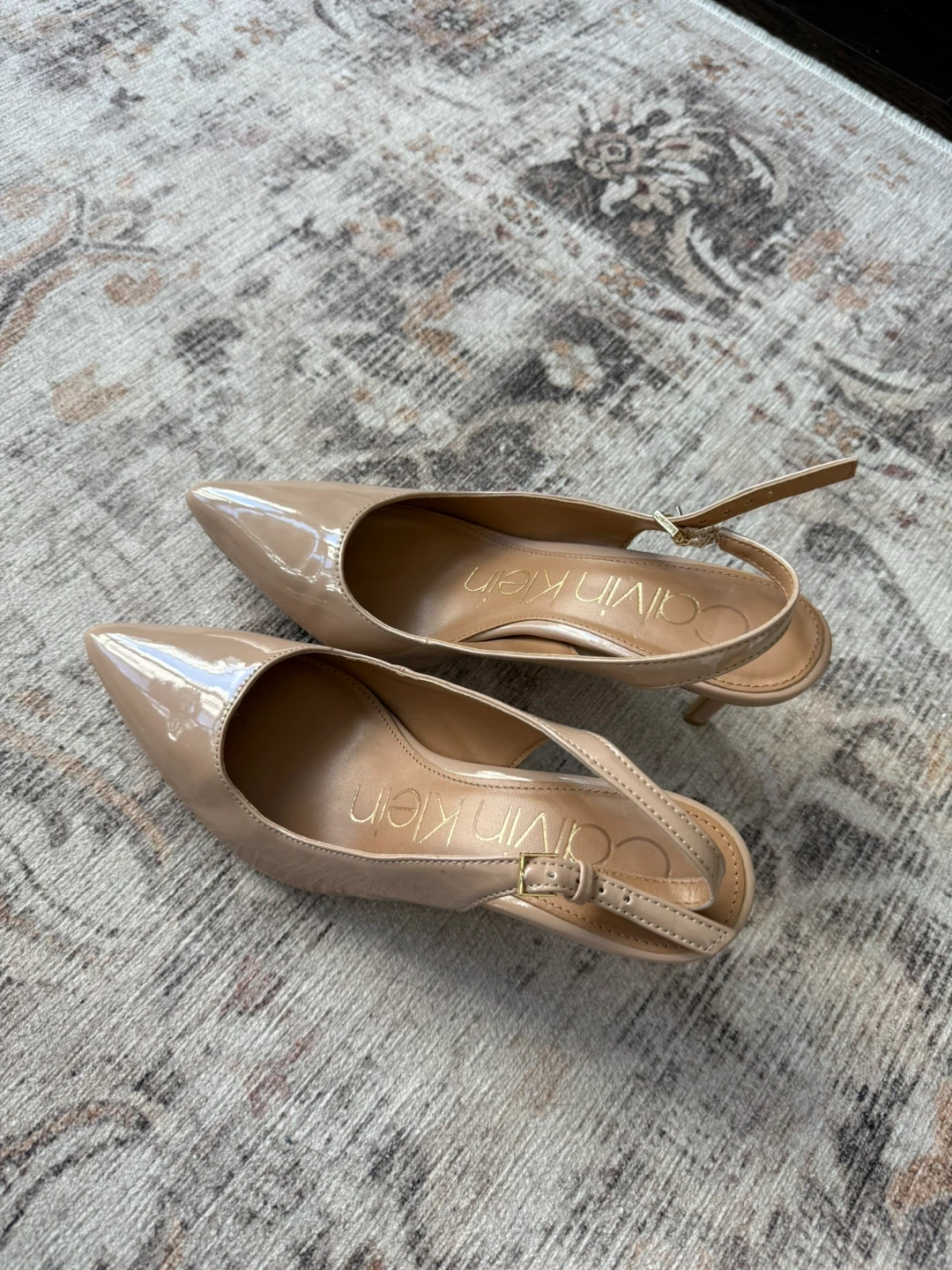 Calvin Klein Nude Slingback Heels - photo 4