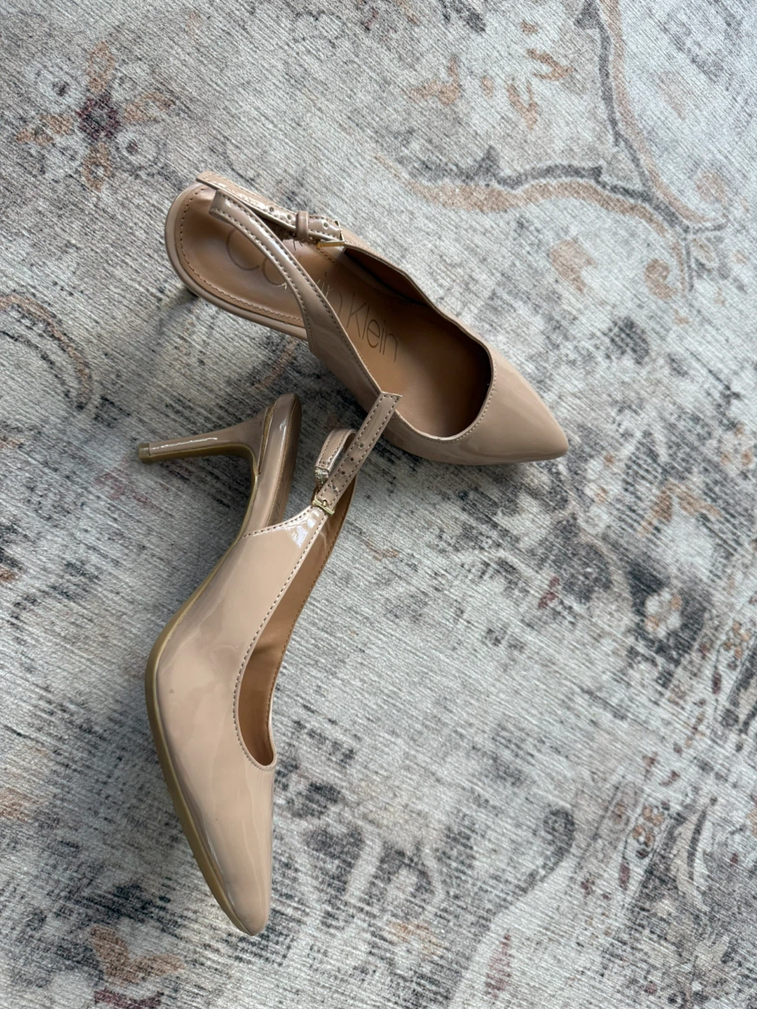 Calvin Klein Nude Slingback Heels - photo 2