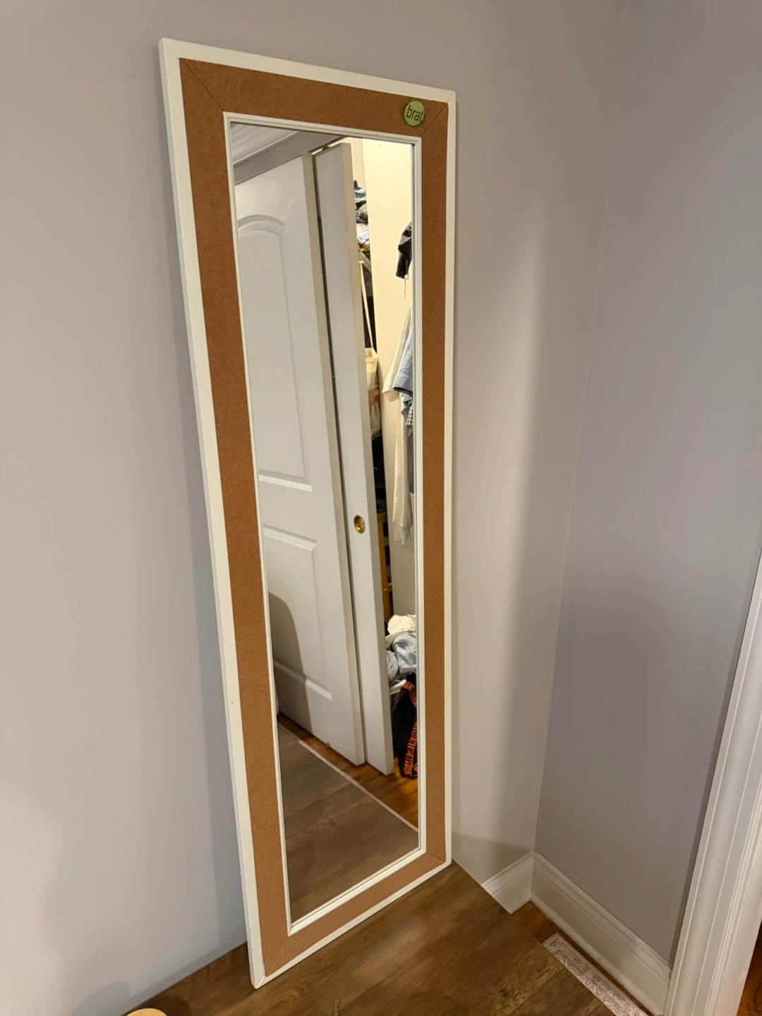 Mirror with Corkboard Frame - photo 2