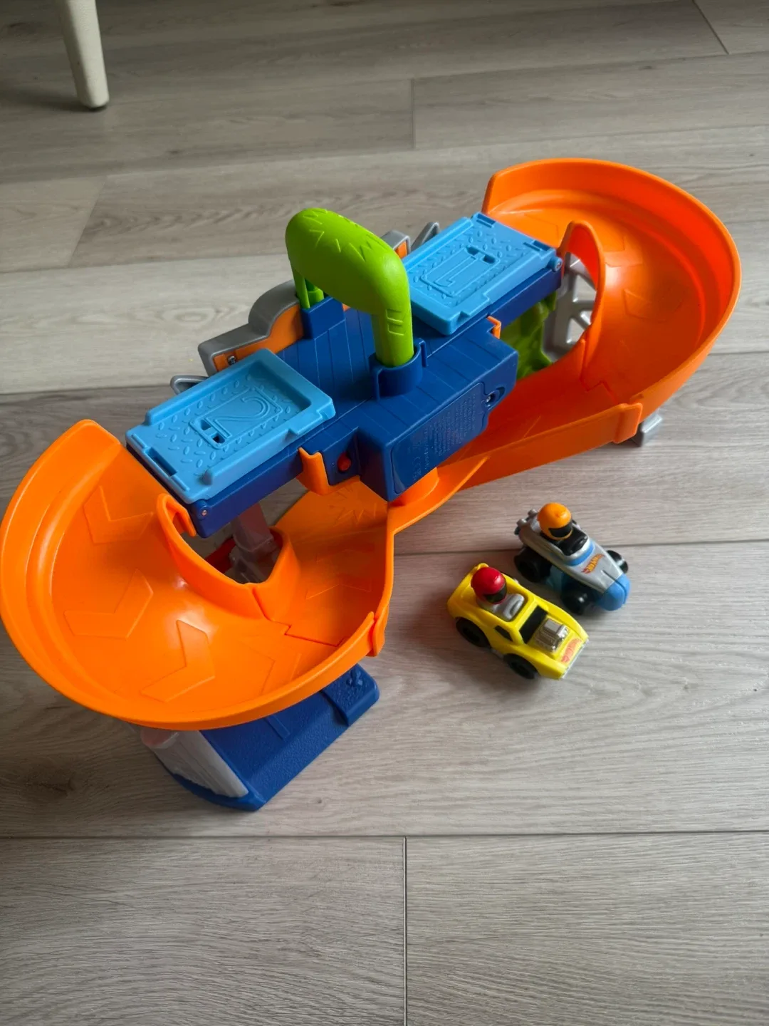 Like new Hot Wheels Race Go Track Set Fisher-Price Little People image indicator(2)