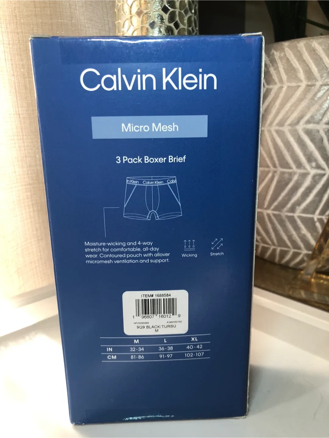 New Calvin Klein Micro Mesh Boxer Briefs - 3 Pack, M image indicator(3)