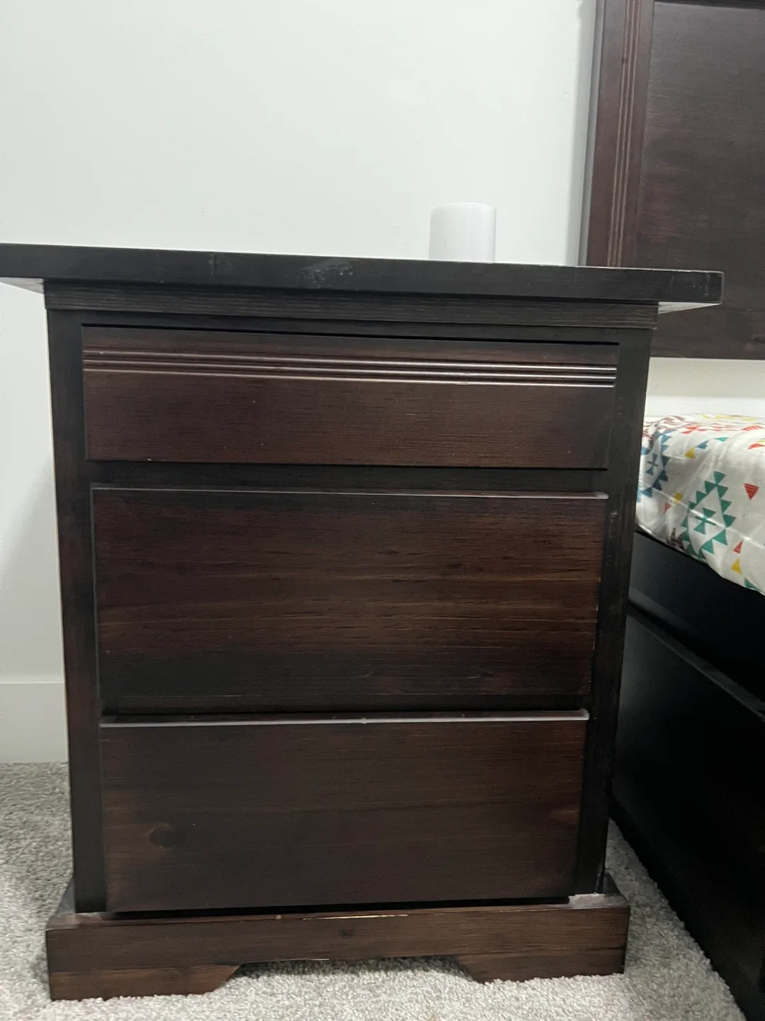 Dark Brown Queen Size Bed Frame with Drawers image indicator(6)