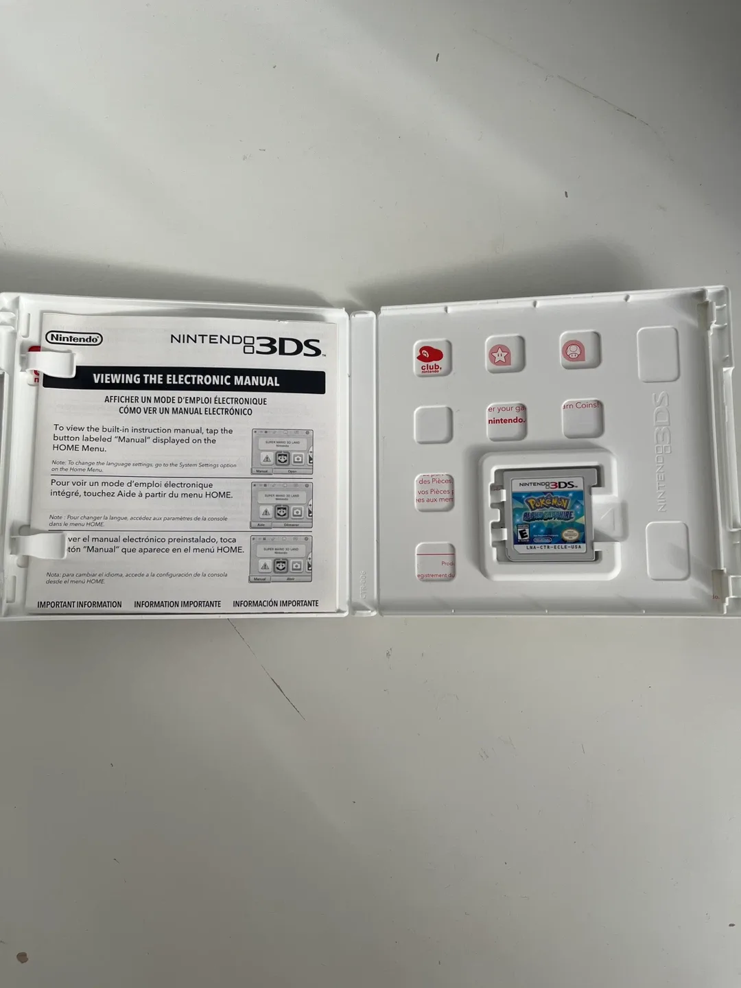 Pokemon Alpha Sapphire for Nintendo 3DS Complete in box image indicator(3)