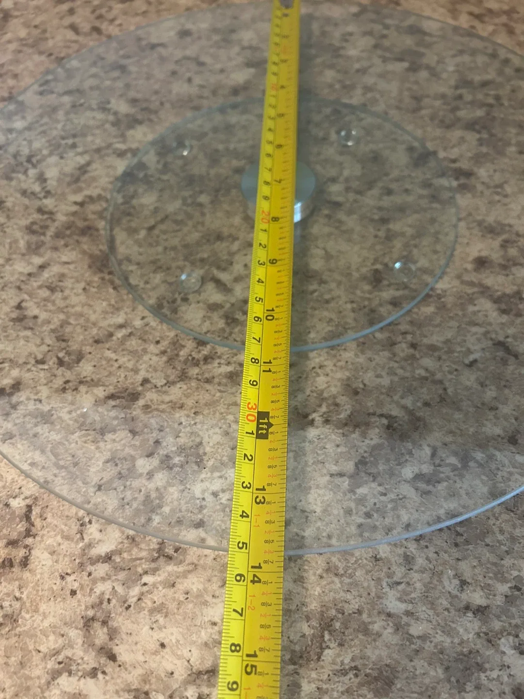 ✨ NEW Glass Lazy Susan Turntable – 13 3/4” image indicator(5)