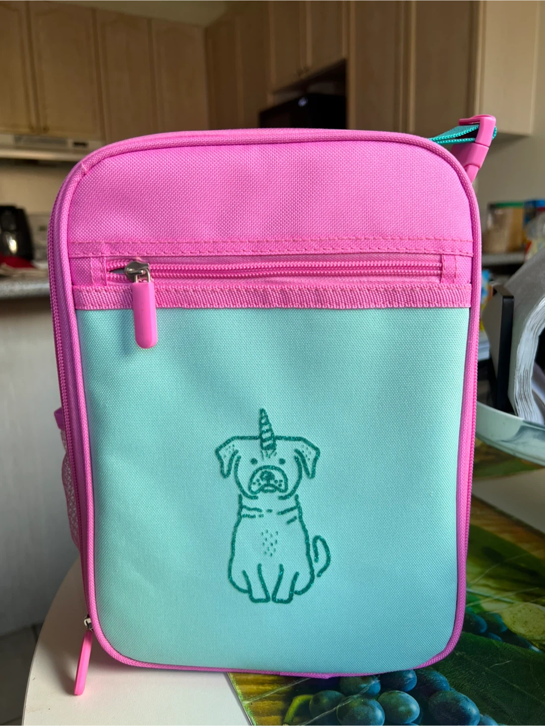 Kids' Lunch Bag - Unicorn Dog & Zebra Print