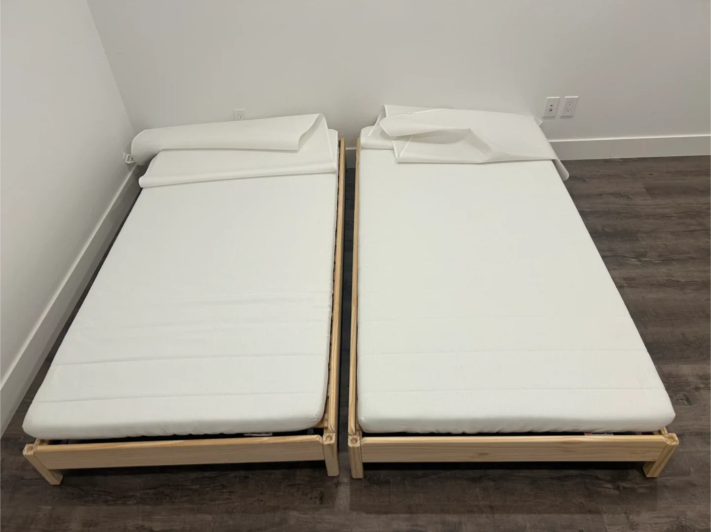 IKEA twin beds with mattresses UTAKER stackable thumbnail