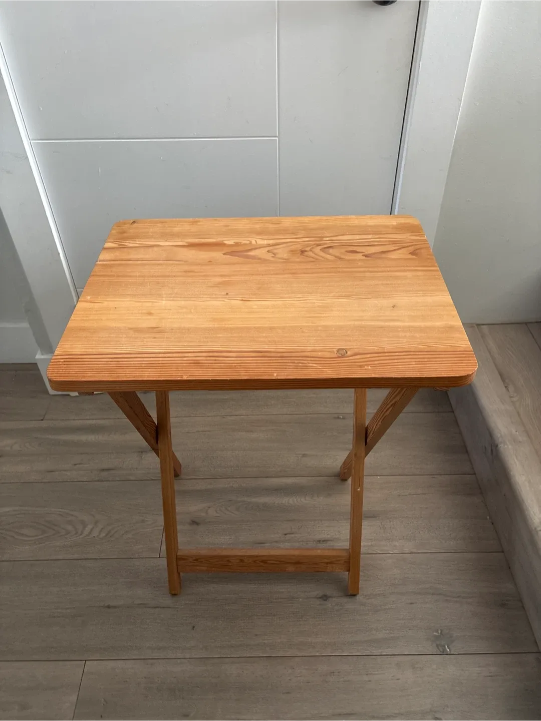 Foldable Wooden TV Table 20x15x25 inches image indicator(2)