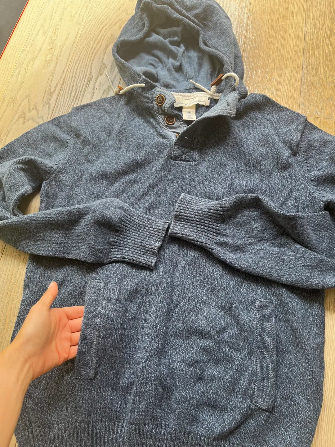 H&M L.O.G.G. Hoodie - Size L - Blue image indicator(3)