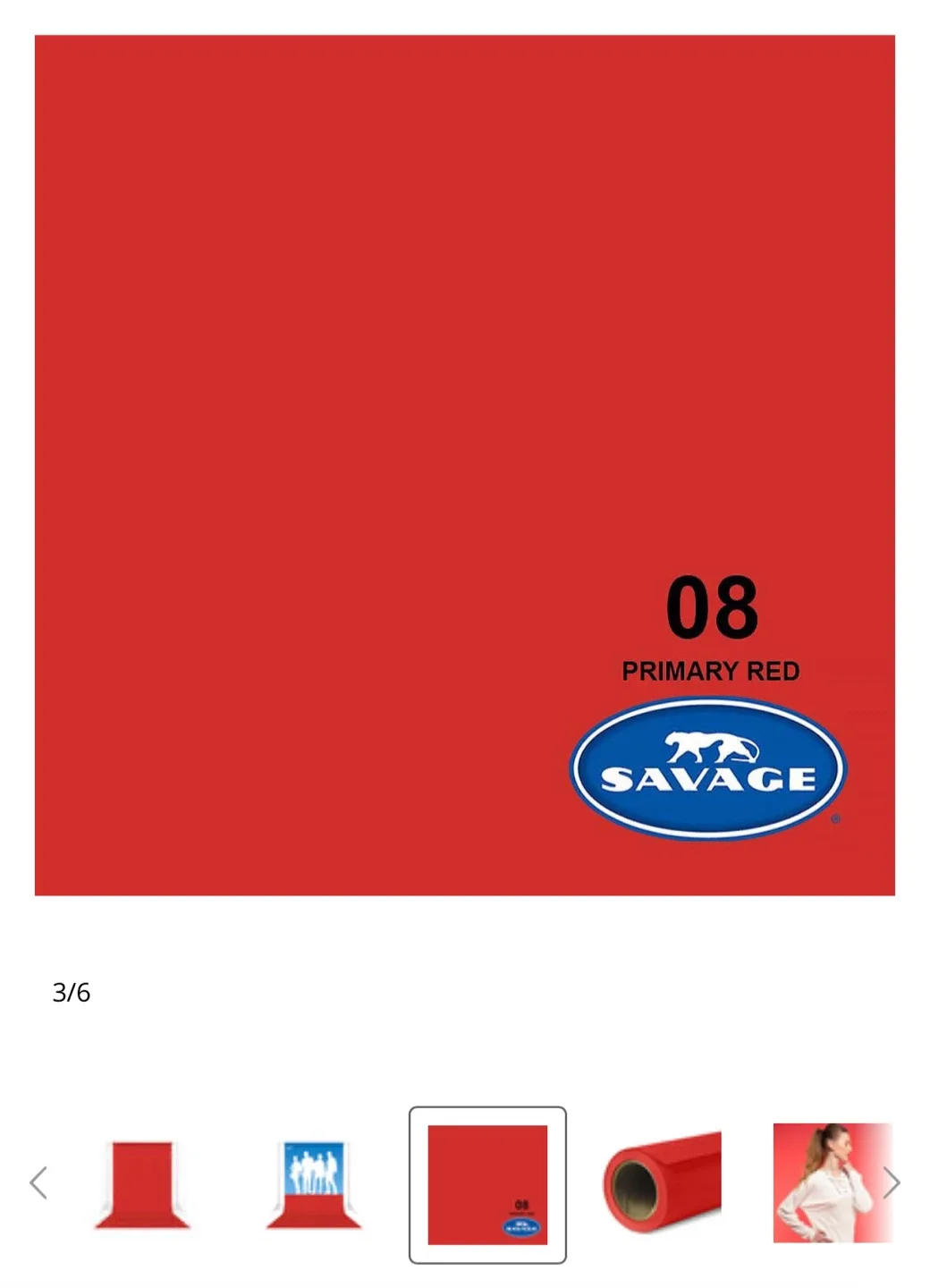 Savage Primary Red Seamless Background Paper image indicator(3)