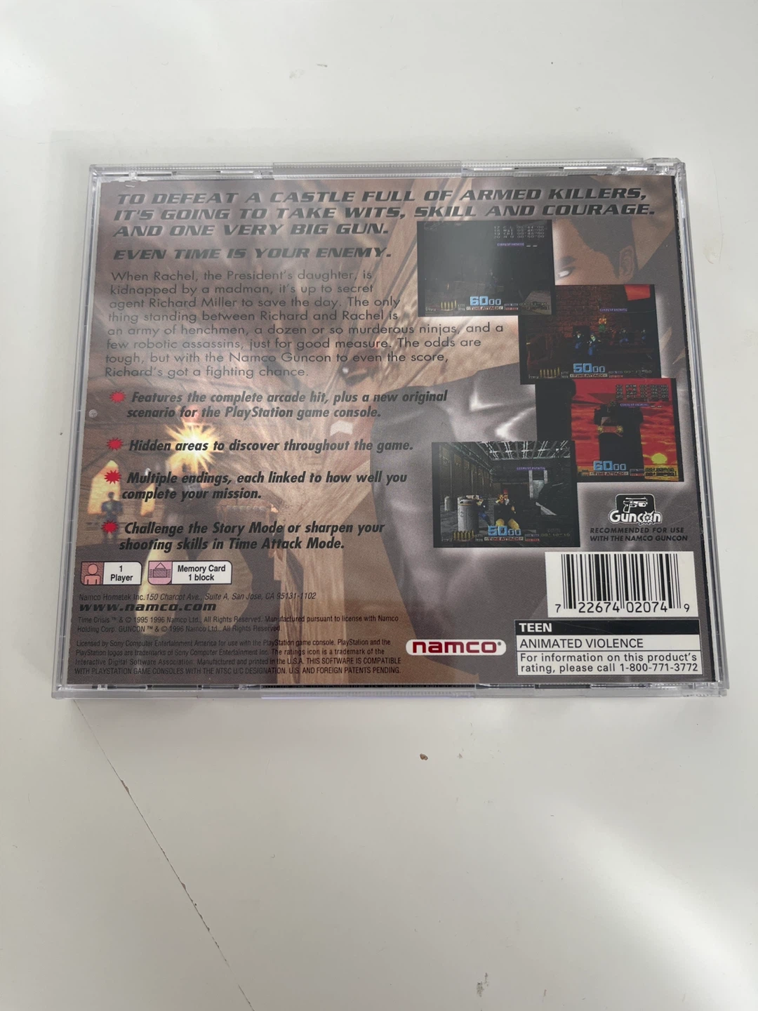 Time Crisis - PlayStation 1 - case only - photo 4