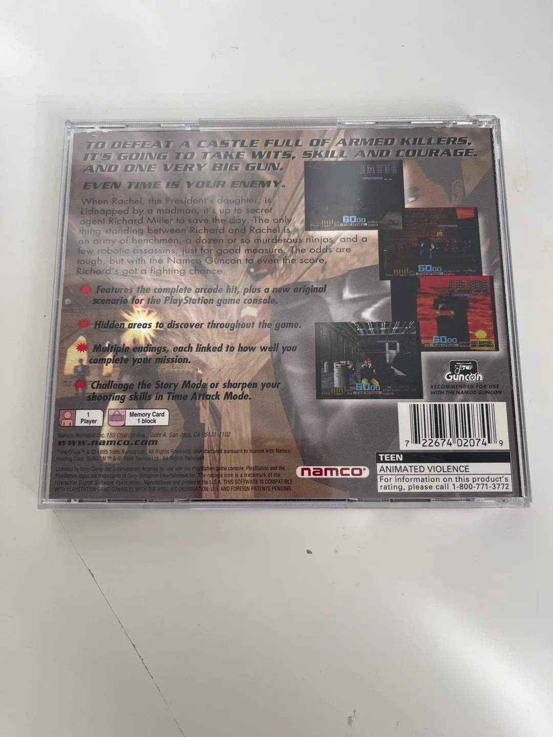 Time Crisis - PlayStation 1 - case only image indicator(4)