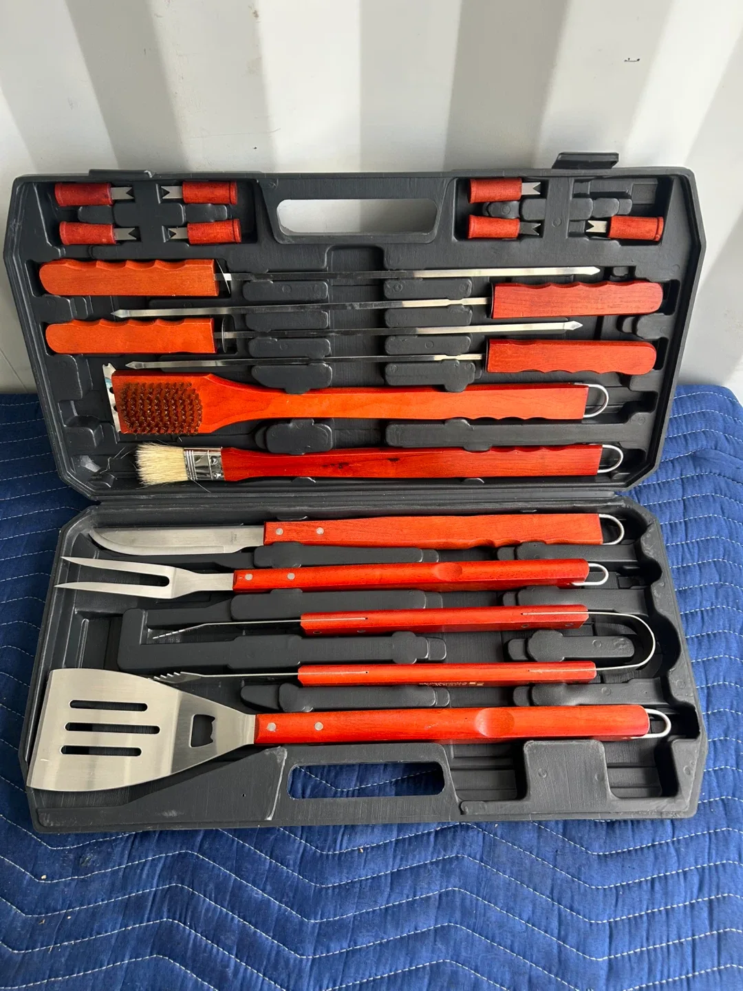 BBQ Grill Tool Set with Case