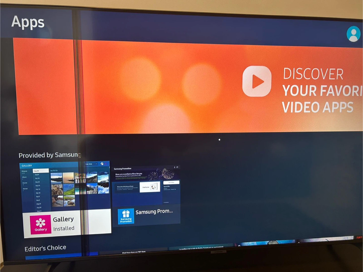 Samsung TV 50-inch - Damaged Screen - photo 2
