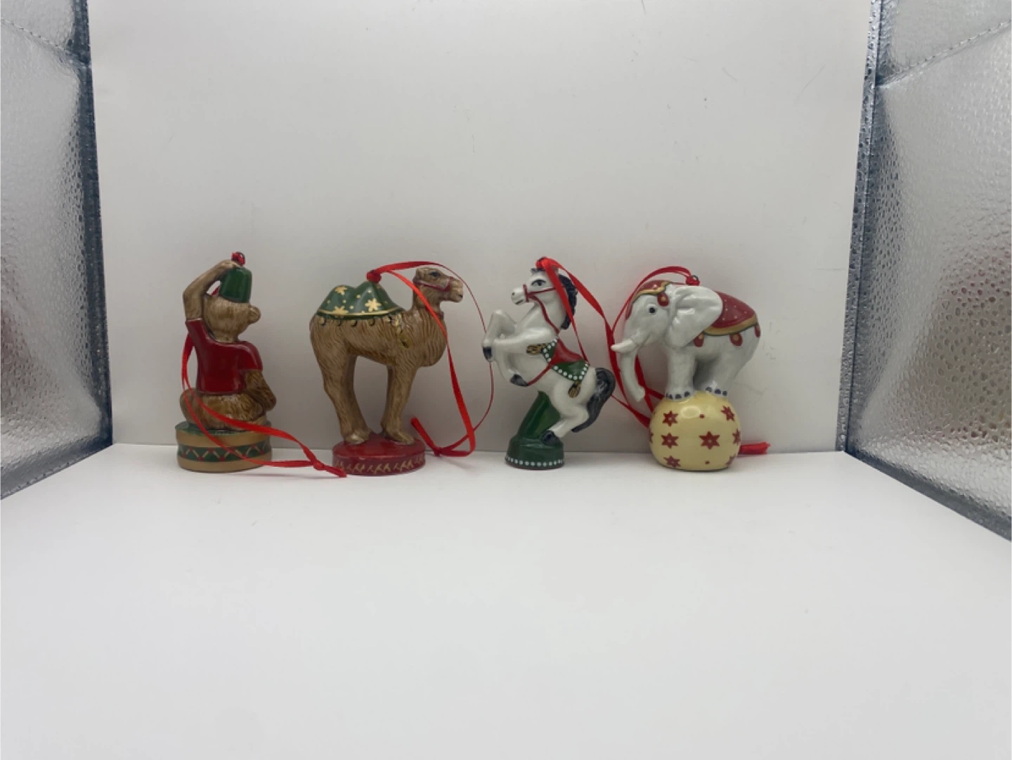 Vintage Circus Animal Christmas Ornaments - photo 2