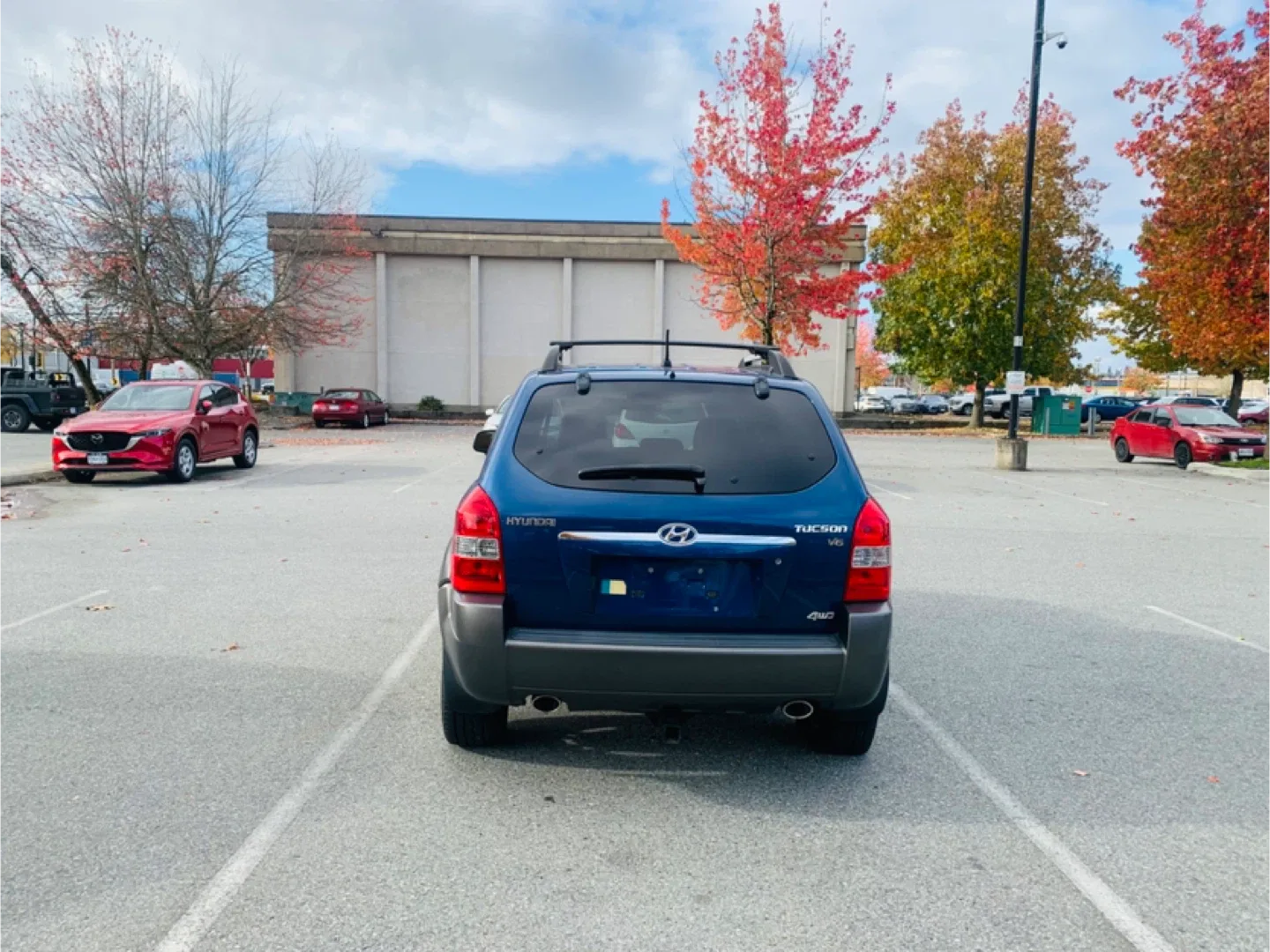 2007 Blue Hyundai Tucson SUV image indicator(3)