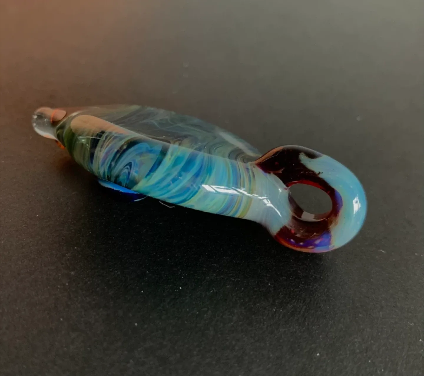 Fume trap pedant. Murano Glass made in Italy. image indicator(5)