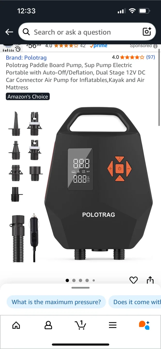 Polotrag PLG-0110 SUP Electric Air Pump - New image indicator(2)