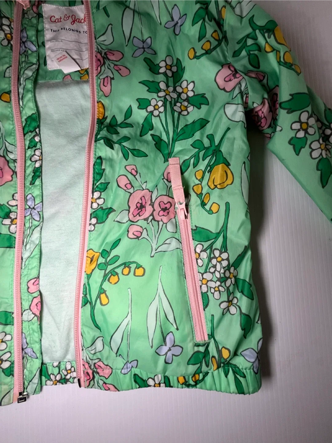 Cat & Jack Floral Rain Jacket image indicator(3)