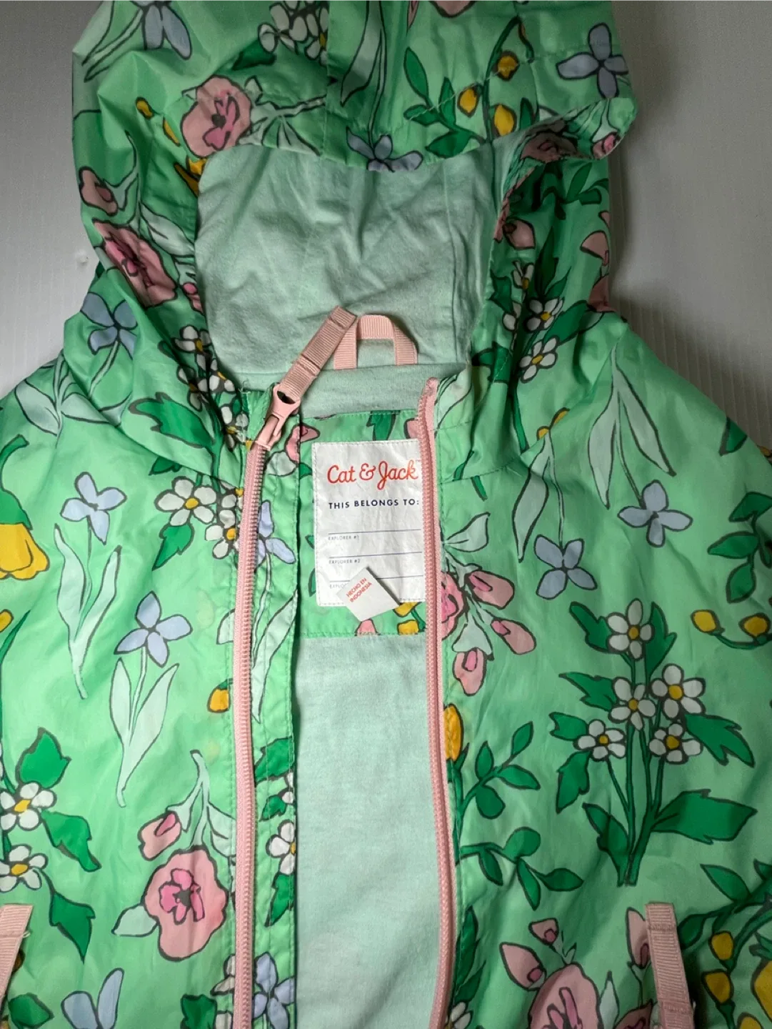 Cat & Jack Floral Rain Jacket image indicator(2)