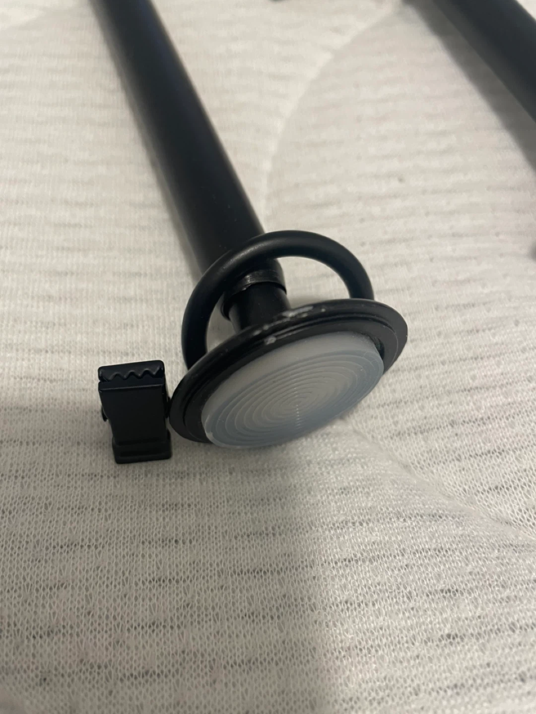 Black Curtain Rods with Clips - photo 3
