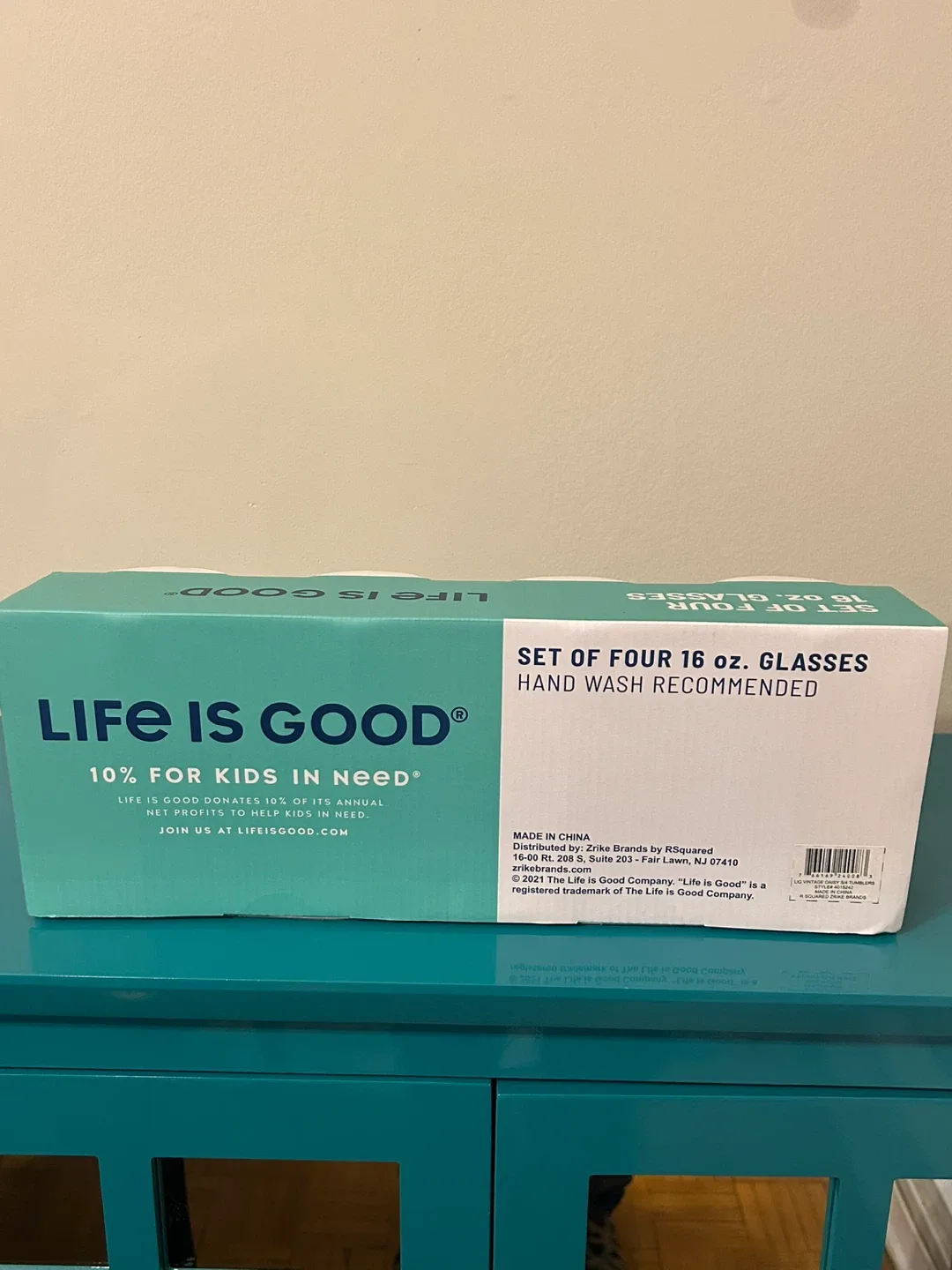 🌼 NEW “Half Full” Glass Set – 16oz (Set of 4) image indicator(4)