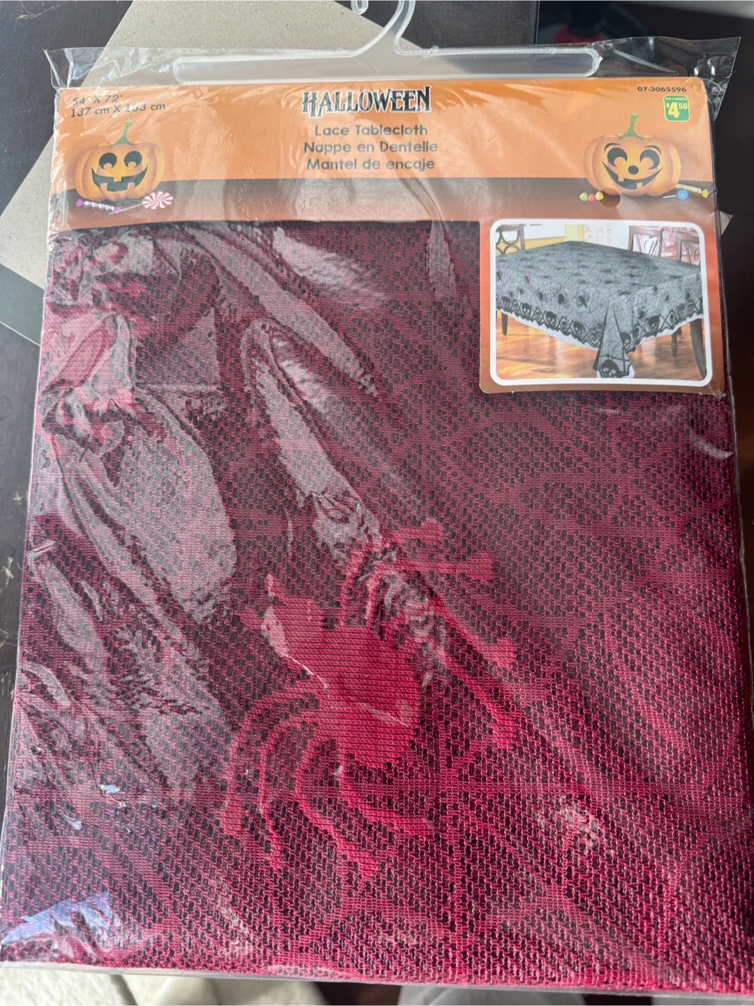 Halloween Lace Tablecloth - 54" x 72"
