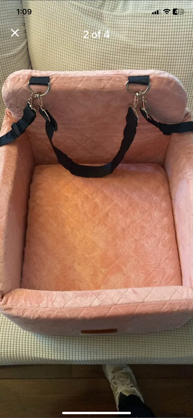 Lealchum Dog Car Seat - Pink