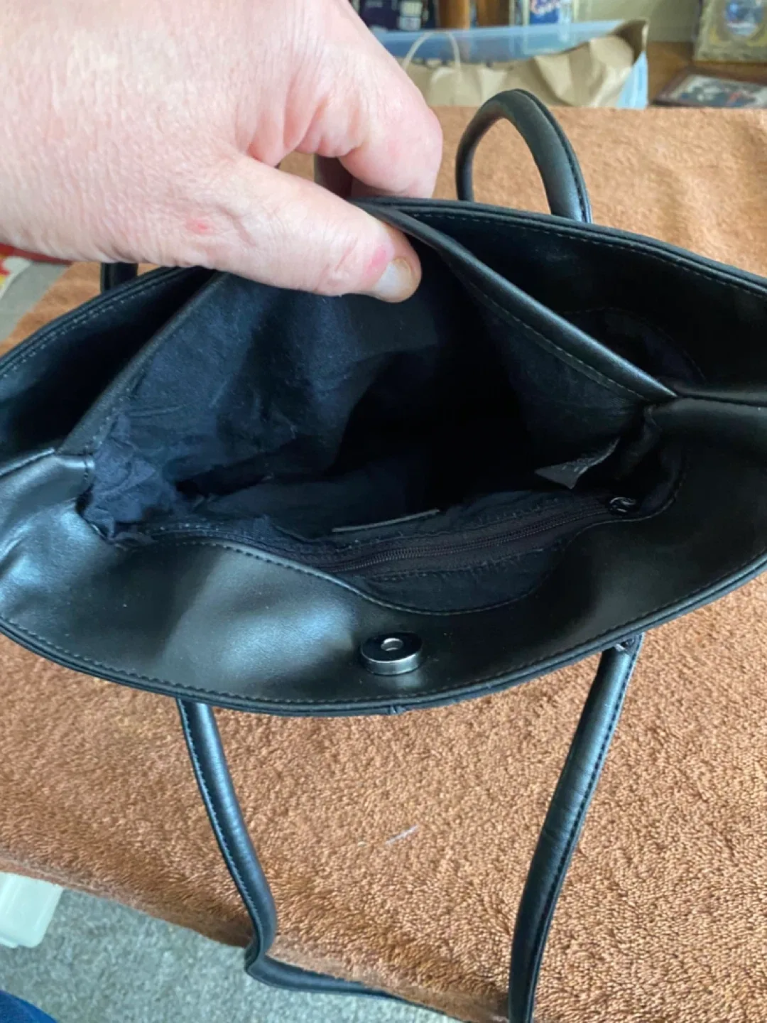 Nine West Black Tote Bag image indicator(6)