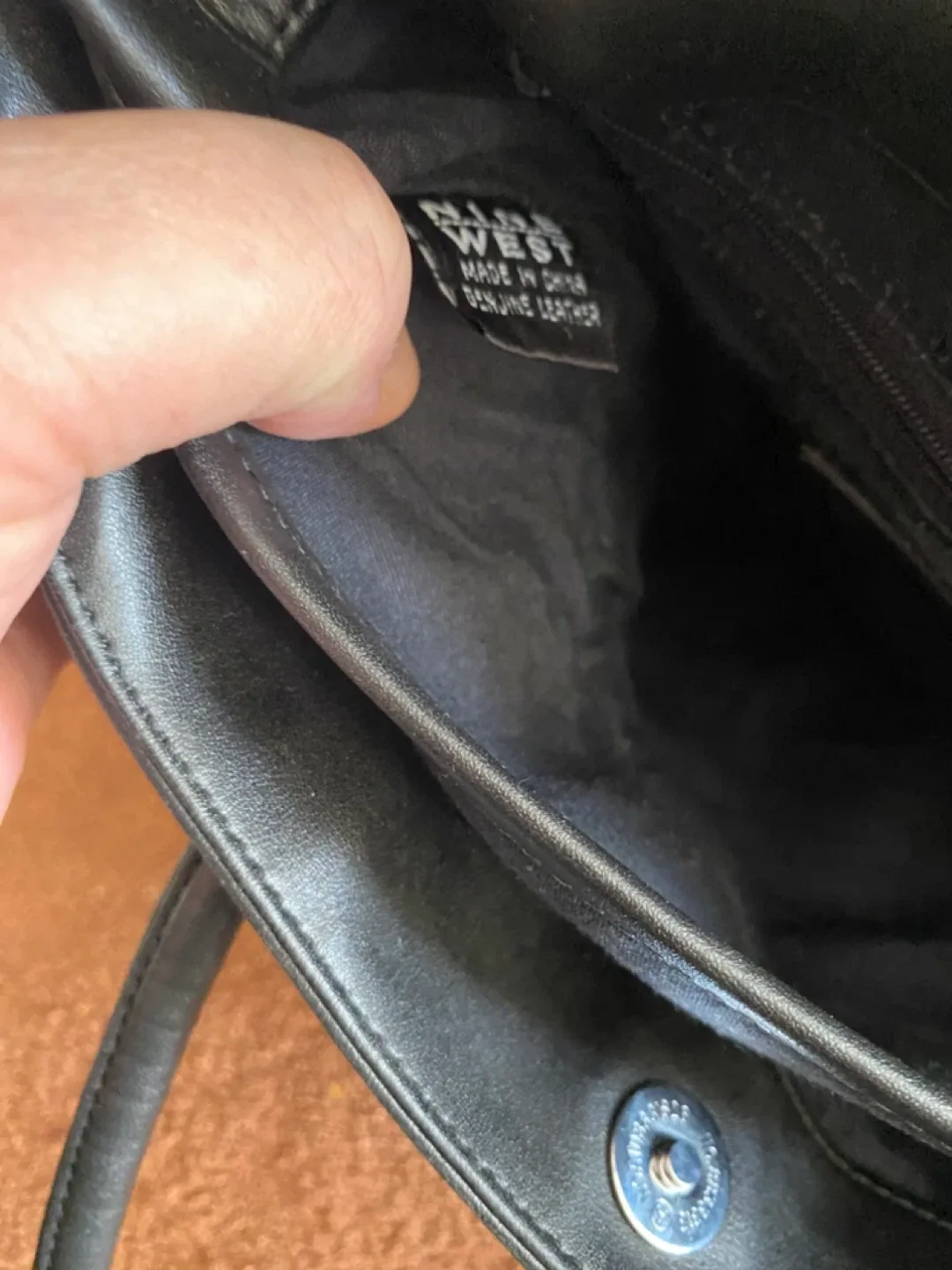 Nine West Black Tote Bag image indicator(7)