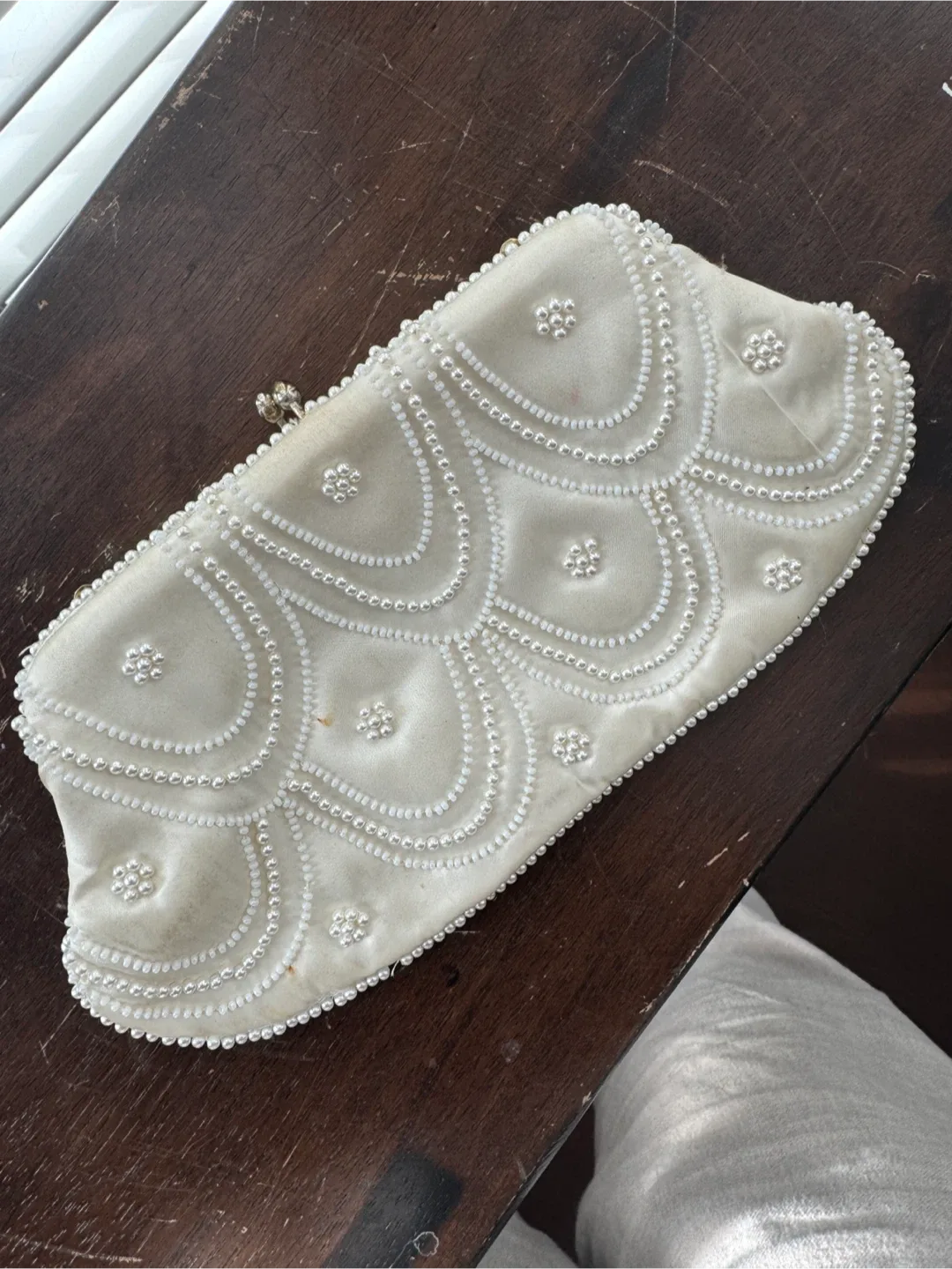 AUTHENTIC Vintage Beaded Clutch Purse