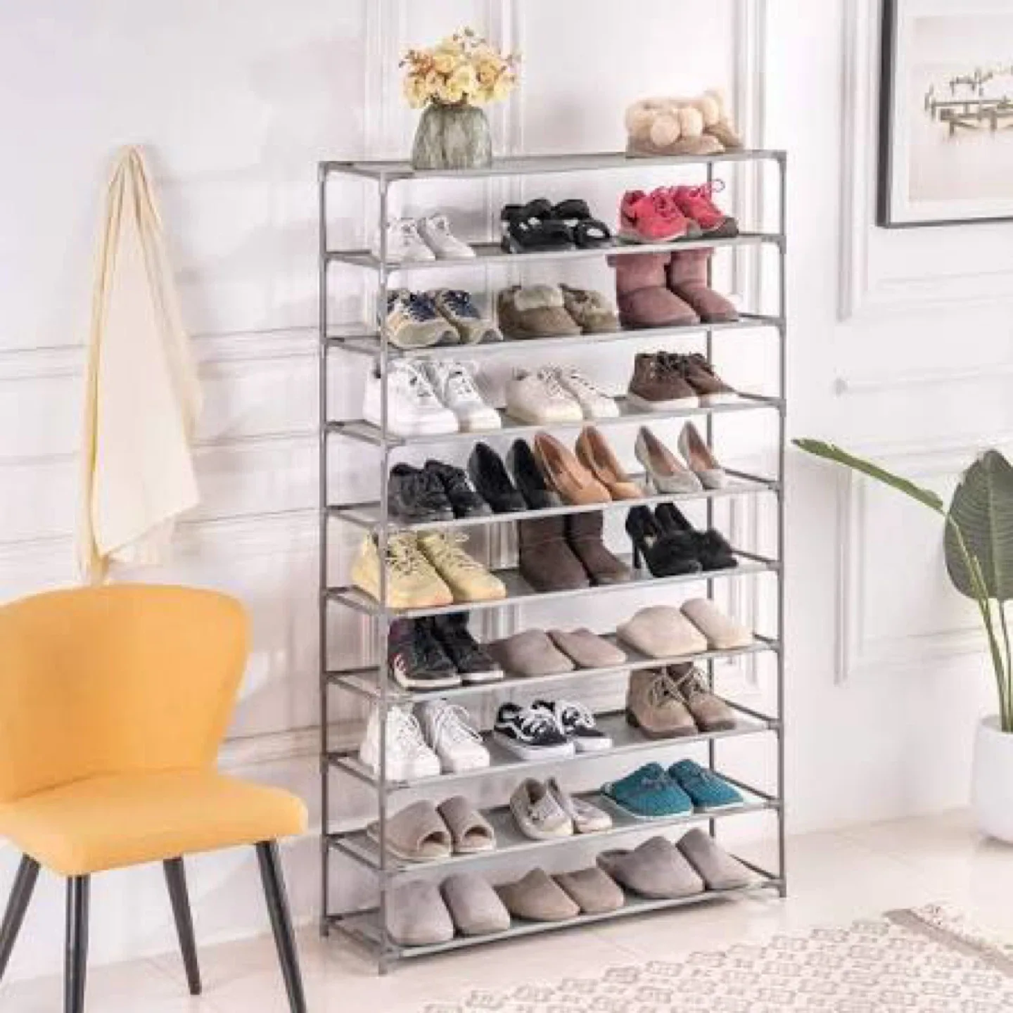 New - YOUDENOVA 10-Tier Shoe Rack