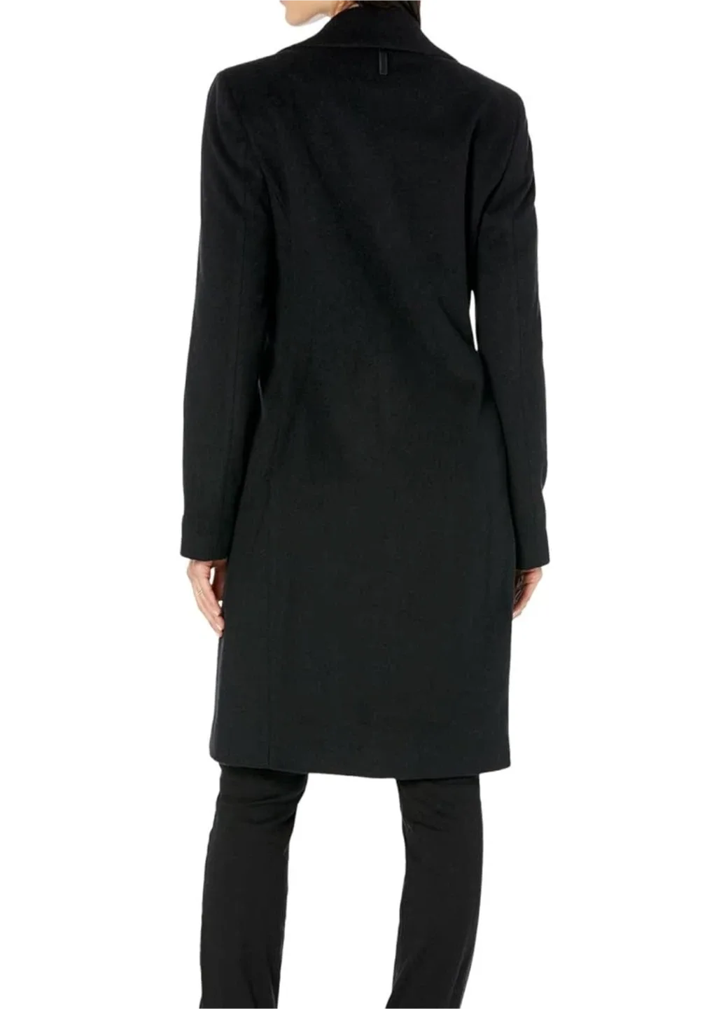 DKNY Black Wool Blend Coat - Size XS image indicator(5)