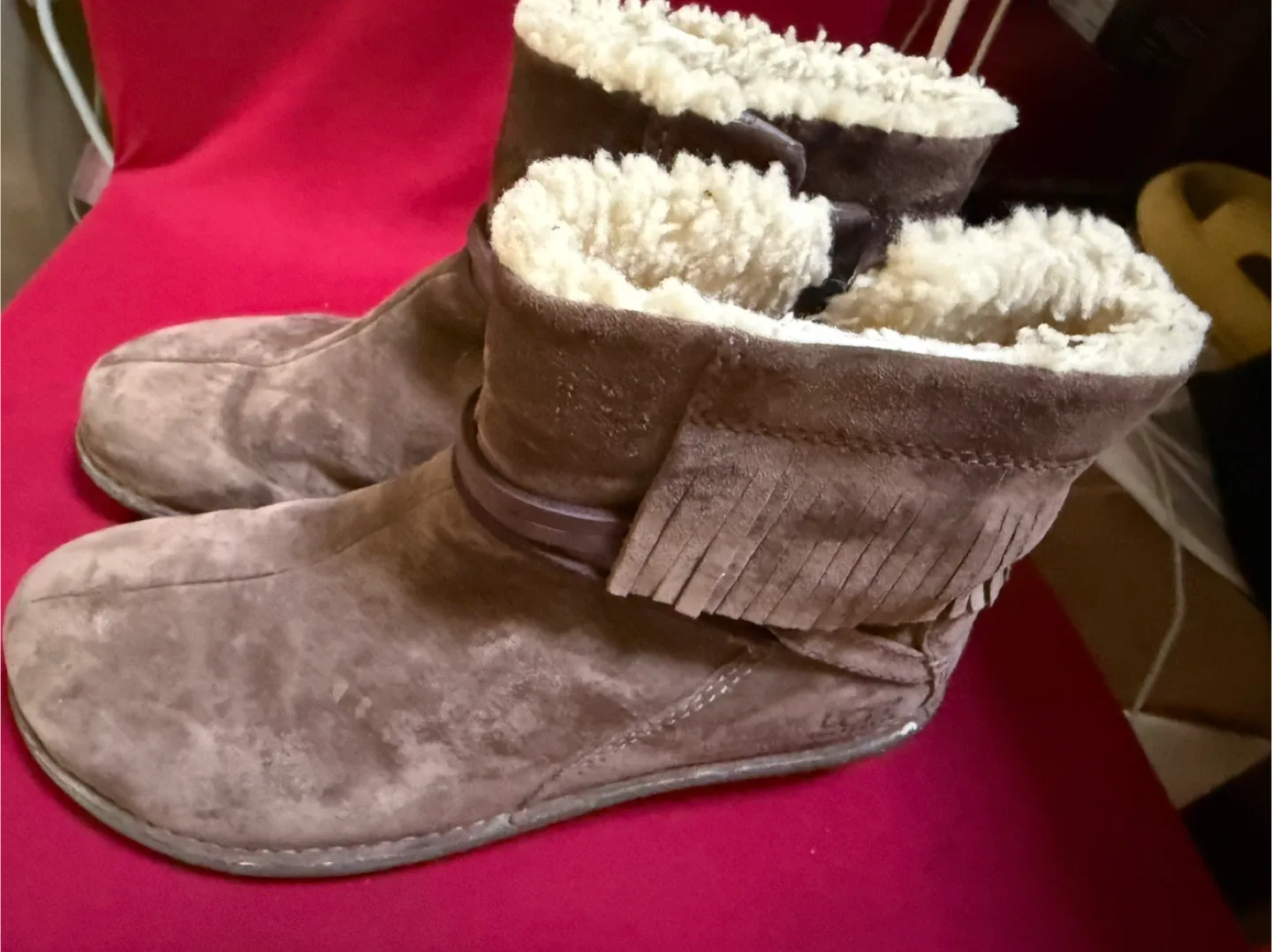 Ugg Brown Suede Boots thumbnail