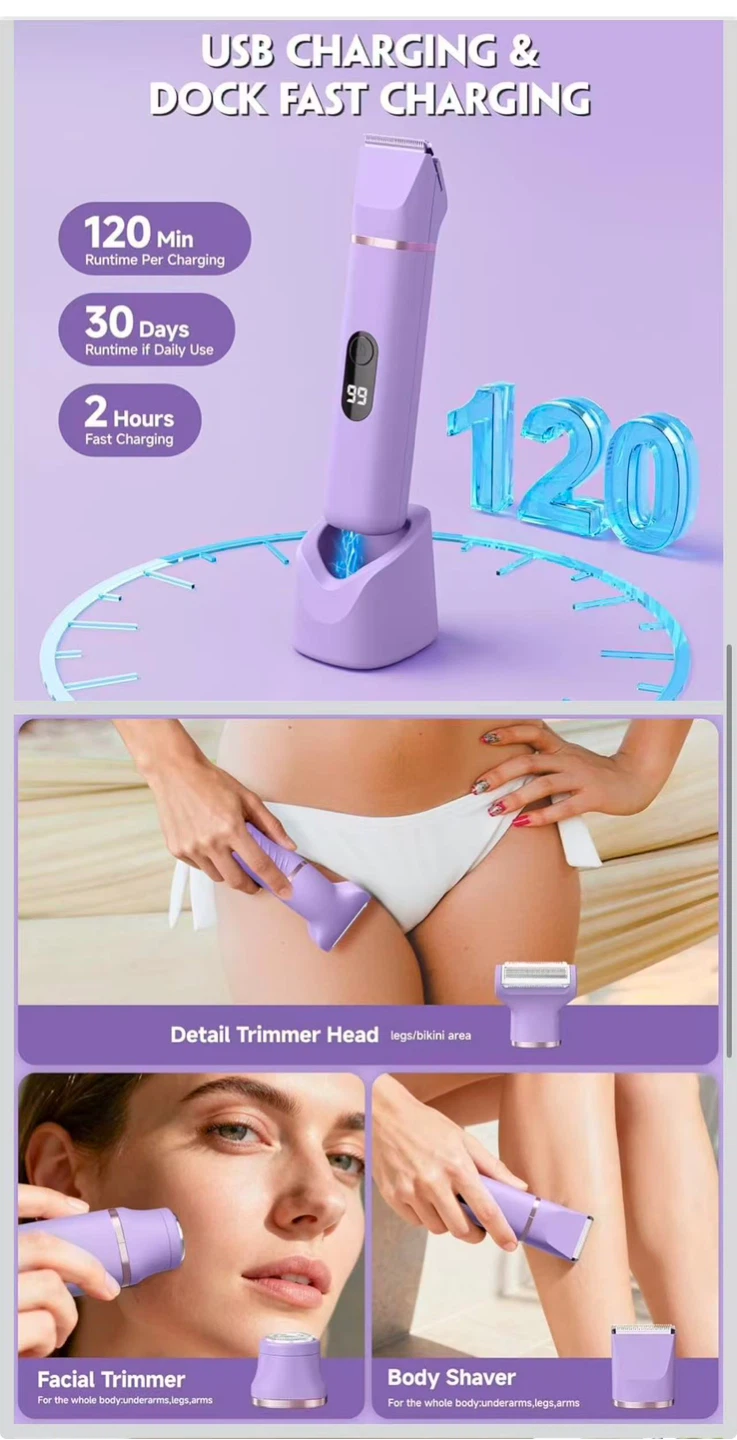 3-in-1 All-in-One Women's Electric Shaver - NEW - photo 3
